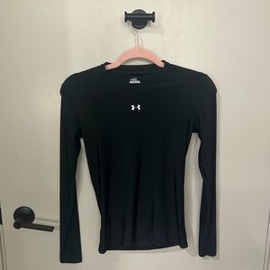 Under Armour Black Athletic Long Sleeve Warm Up Shirt